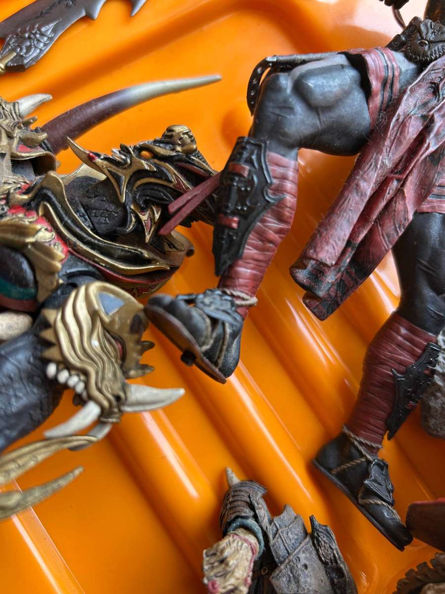 SPAWN figure lot (7 figures), loose, damaged, incomplete