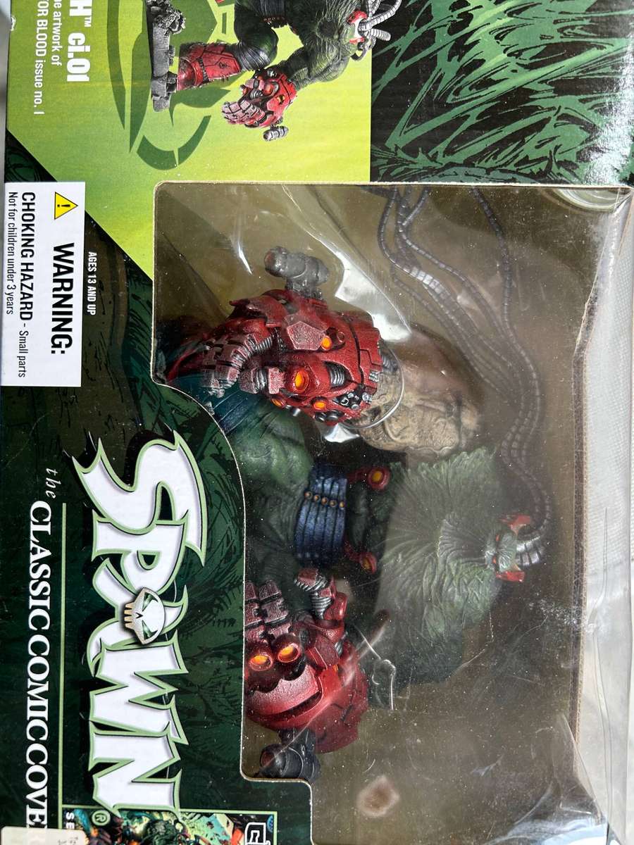 Spawn Creech figure, box damaged.
