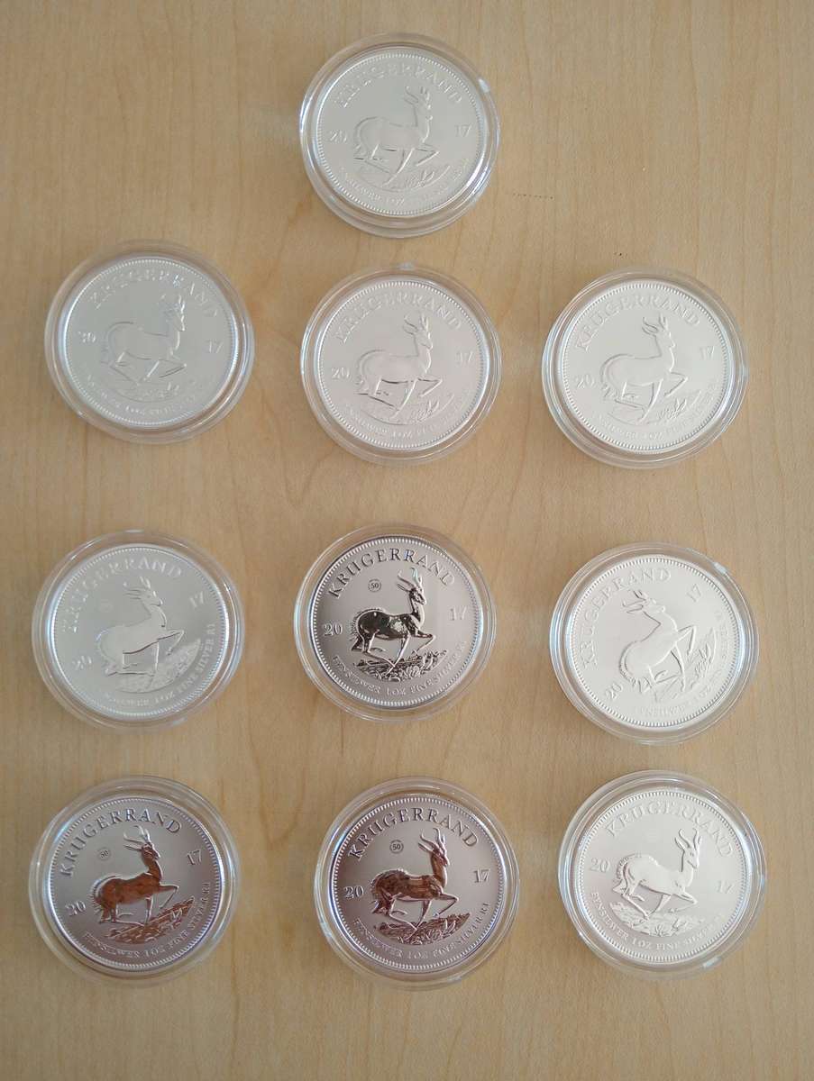 Krugerrand silver coins