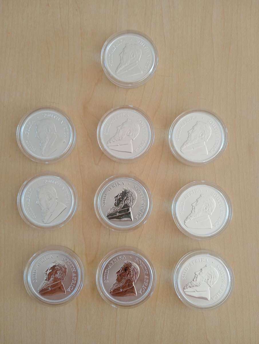 Krugerrand silver coins