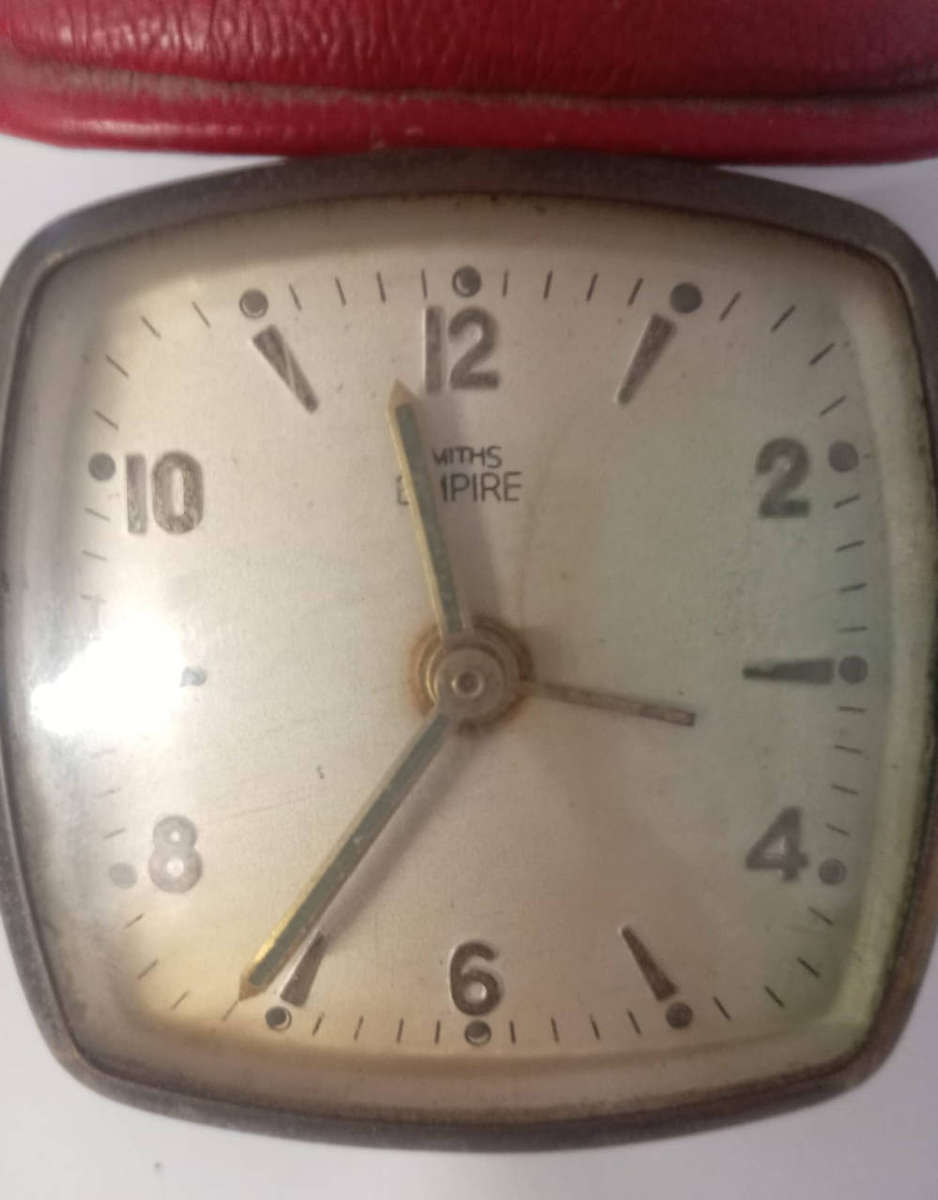 Smiths Empire Travel Alarm Clock.  Needs attention.