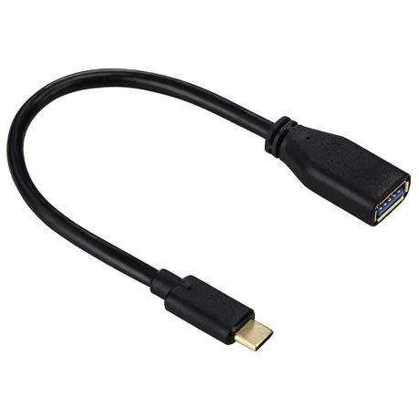 HAMA USB TYPE-C ADAPTER CABLE USB-C PLUG TO USB 3.1 A SOCKET 0.15M