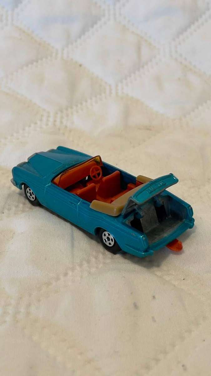 Vintage Matchbox Lesney No. 69 Rolls-Royce Silver Shadow Coupe in blue.