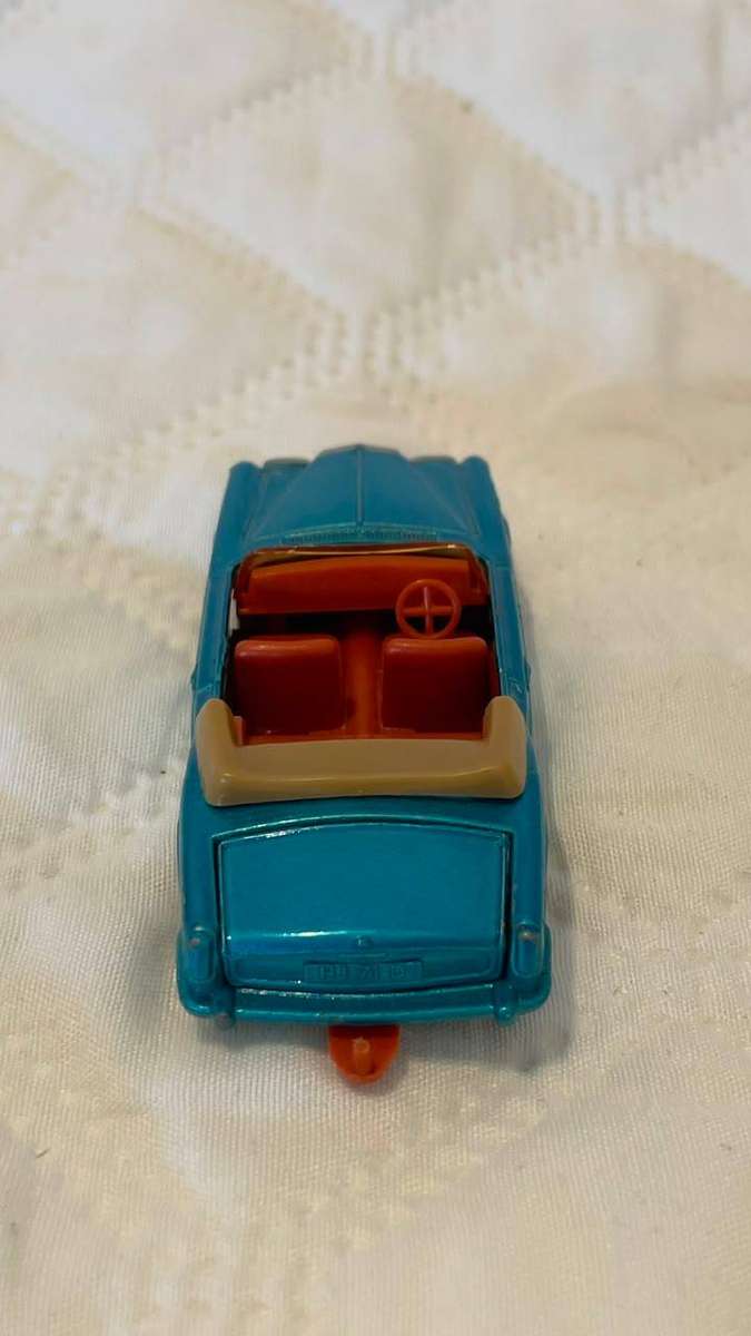 Vintage Matchbox Lesney No. 69 Rolls-Royce Silver Shadow Coupe in blue.