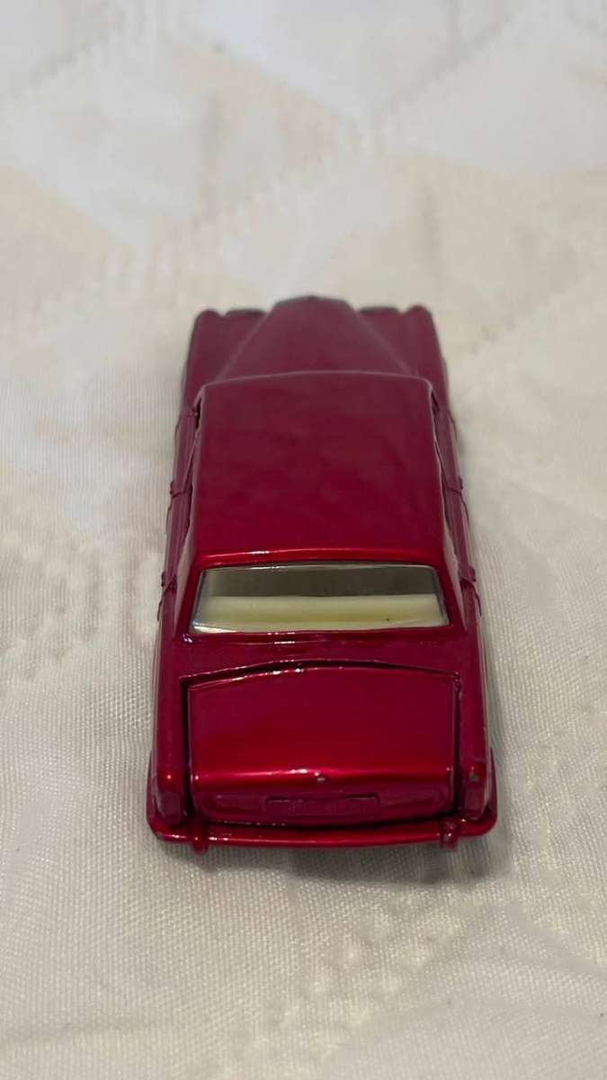 Vintage 1960s Matchbox Lesney Rolls-Royce Silver Shadow in red.