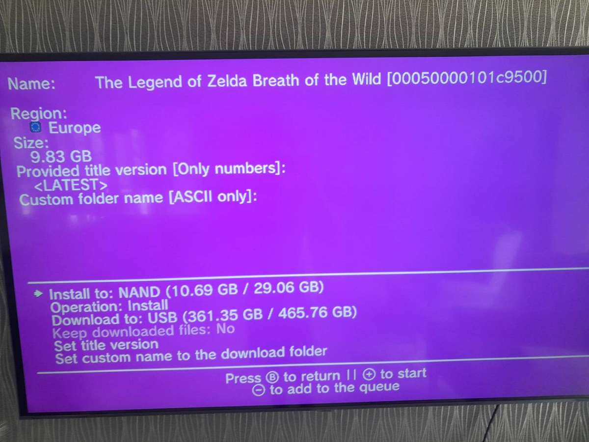 Modded Nintendo Wii U Console