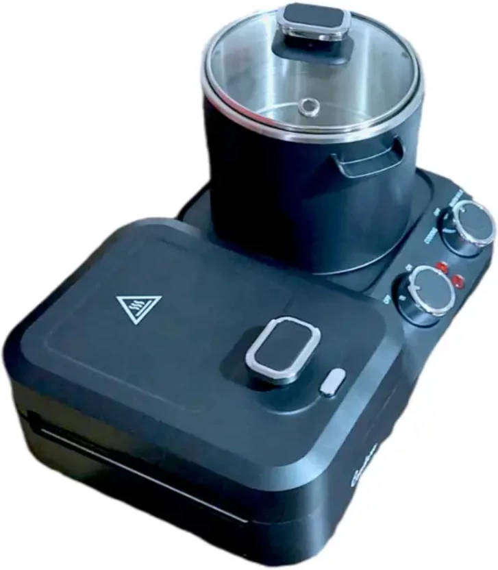 Condere Electric Breakfast Maker - With Sandwich Maker (Black)