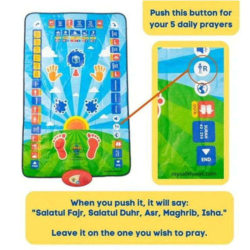 Casey Smart Islamic Educational Prayer Mat