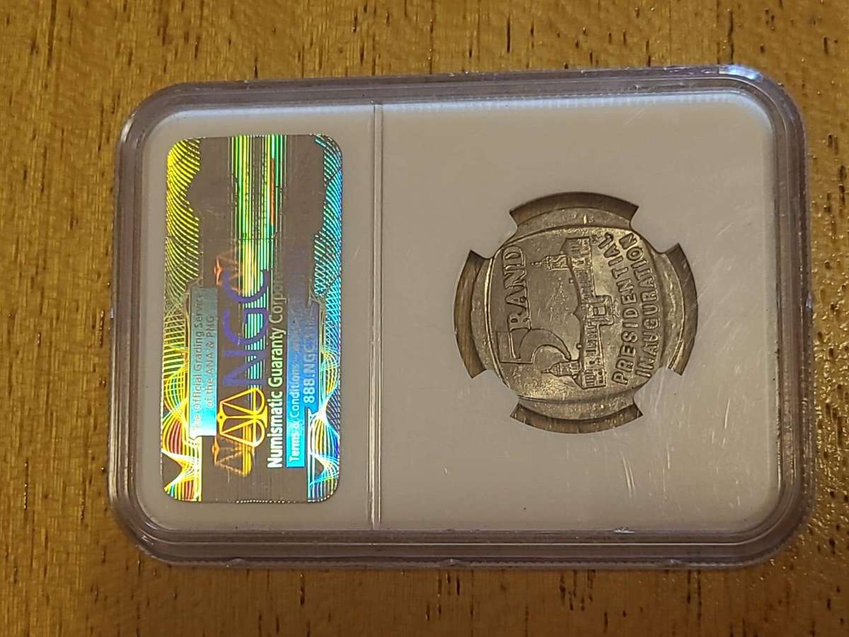 1994 Mandela Presidential Inauguration R5 Coin - NGC Graded MS62