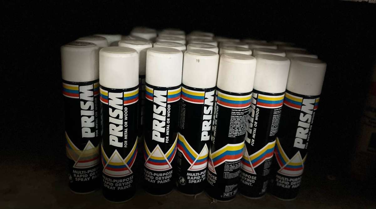 Prism Multi-Purpose Rapid Drying Spray Paint  White  30 Can Bulk Lot