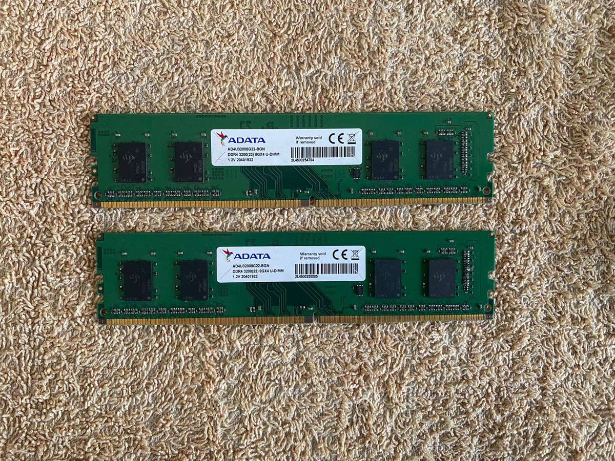 8gb DDR4 pc ram mixed brands and speeds. One year carry in warranty