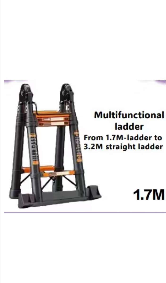 1.7M Carbon steel telescopic ladder