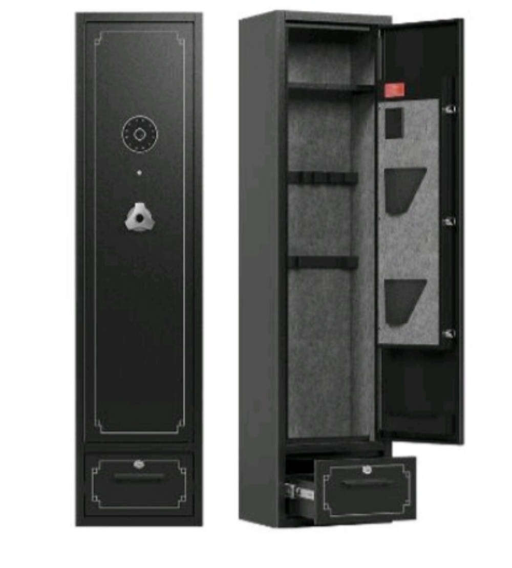 Full equipped gun cabinets and safes