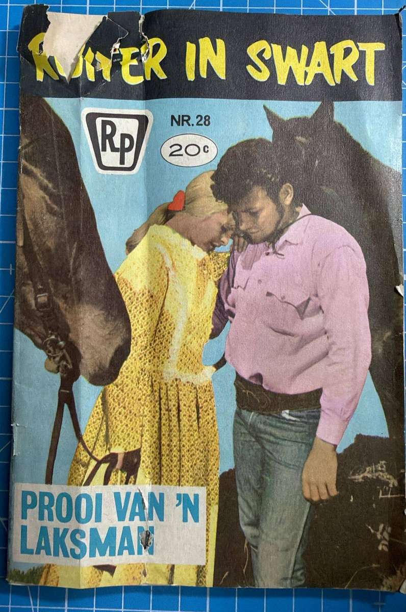 Ruiter In Swart Prooi Van `n Laksman. NR. 28