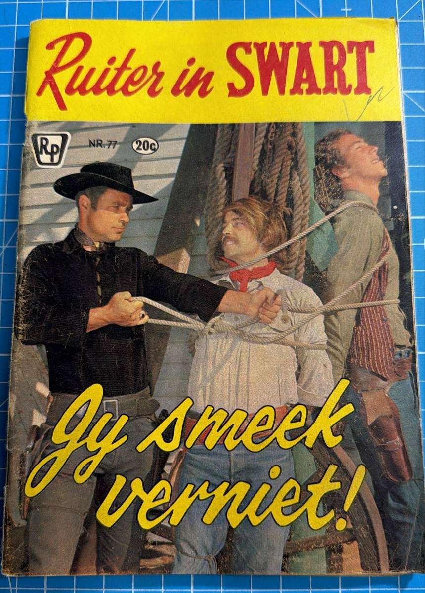 Ruiter in Swart - Jy smeek verniet.  Nr 77