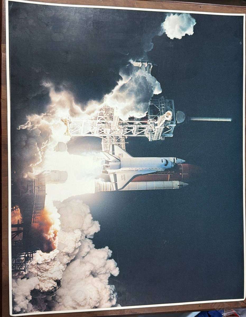 Space Shuttle Collection Posters - Atlantis launching