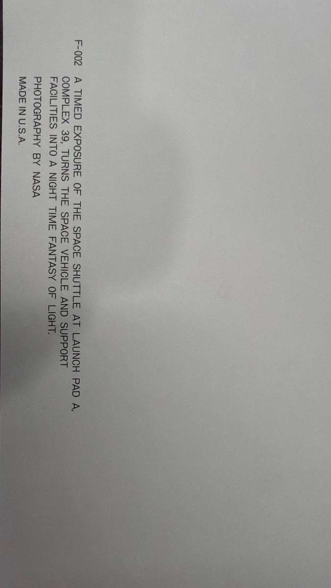 Space Shuttle Collection Posters - Timed exposure of the shuttle at Launch Pad A