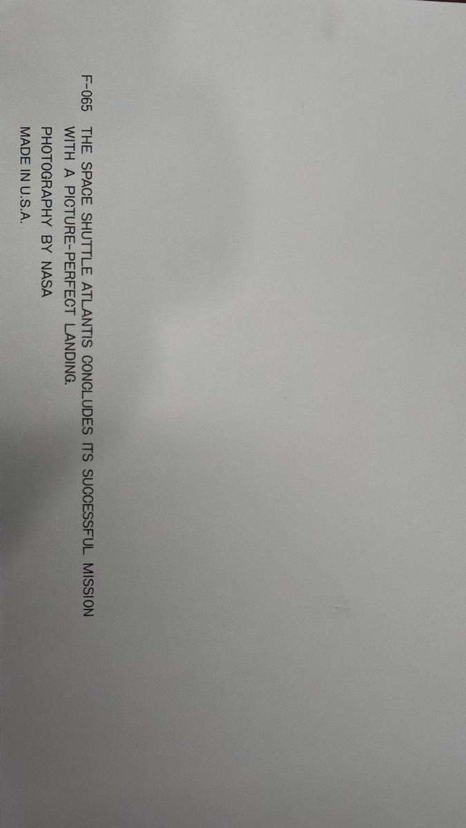 Space Shuttle Collection Posters - Atlantis after a successful mission