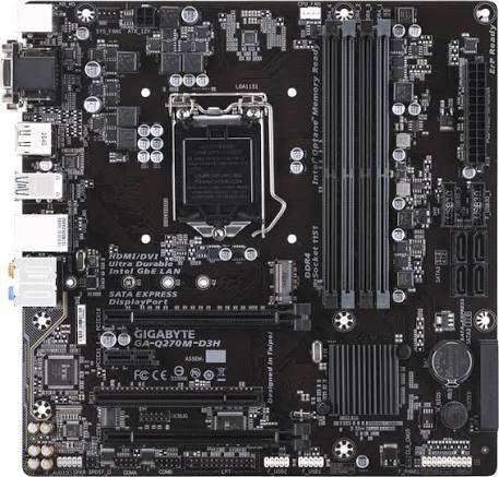 GIGABYTE GA-Q270M D3H GAMING MOTHERBOARD  EXCELLENT CONDITION