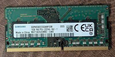 Samsung 16GB DDR4 SO-DIMM PC4-3200AA Laptop RAM M471A2G43BB2-CWE