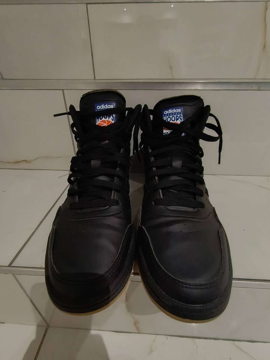 Adidas Hoops 3.0 Mid High-Tops - Black (UK 8 / EU 42) - Excellent Condition