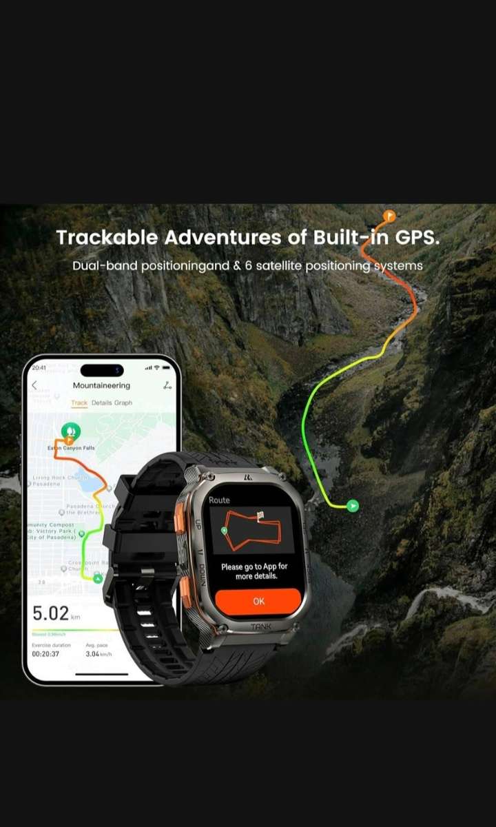 KOSPET Tank M3 Ultra Smart Watch - Black