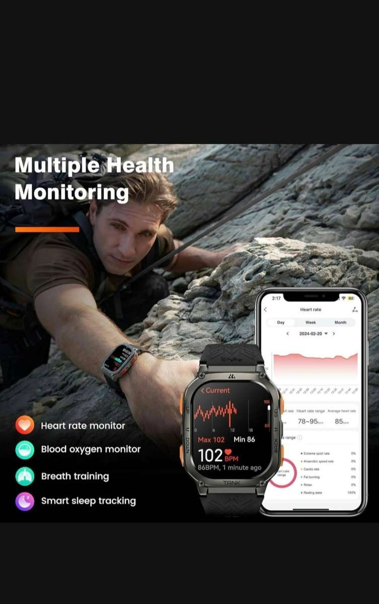 KOSPET Tank M3 Ultra Smart Watch - Black