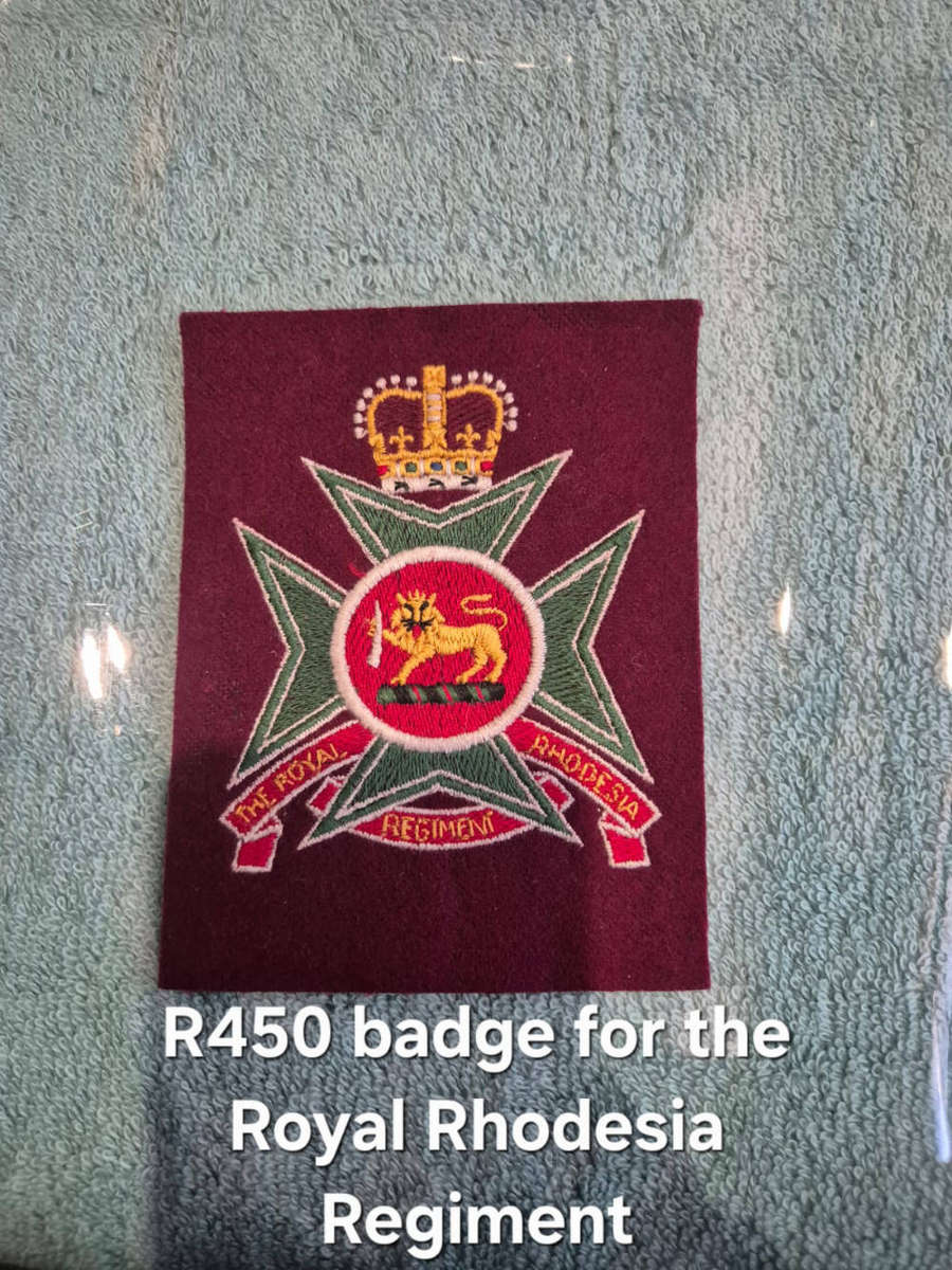 Badge for the royal Rhodesia regiment