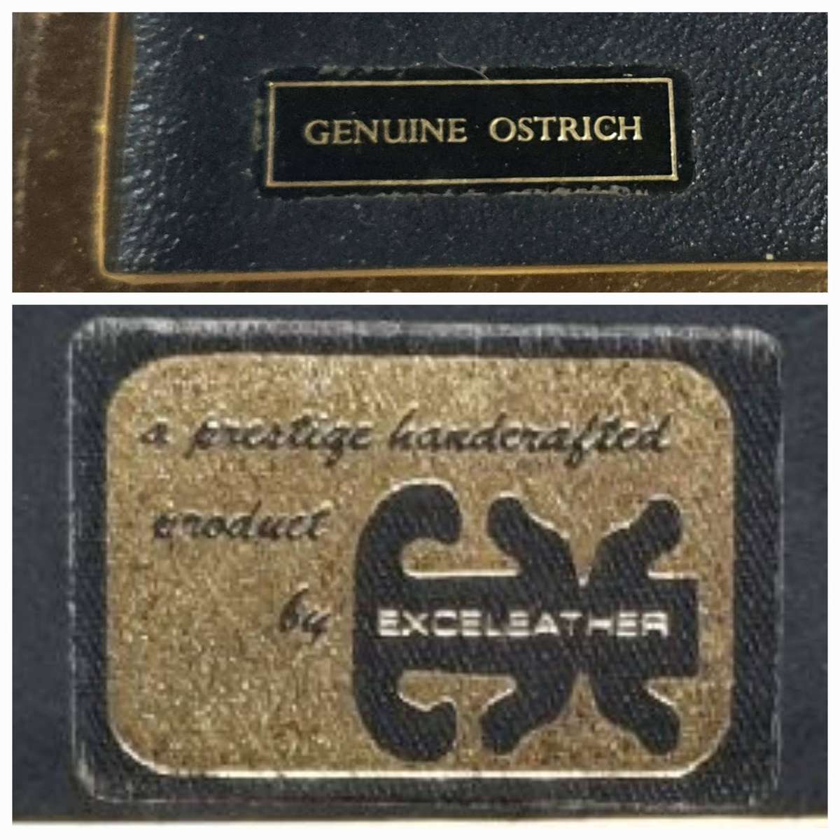 Handcrafted Luxury Genuine Ostrich Leather Cigarette Case by Exceleather - USA.