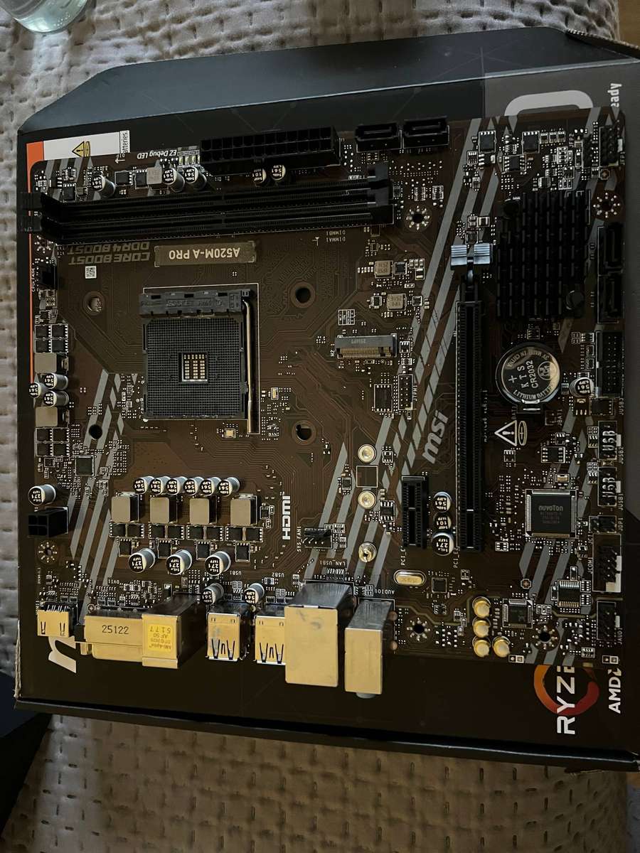 MSI A520m Pro Motherboard + CPU COOLER Combo