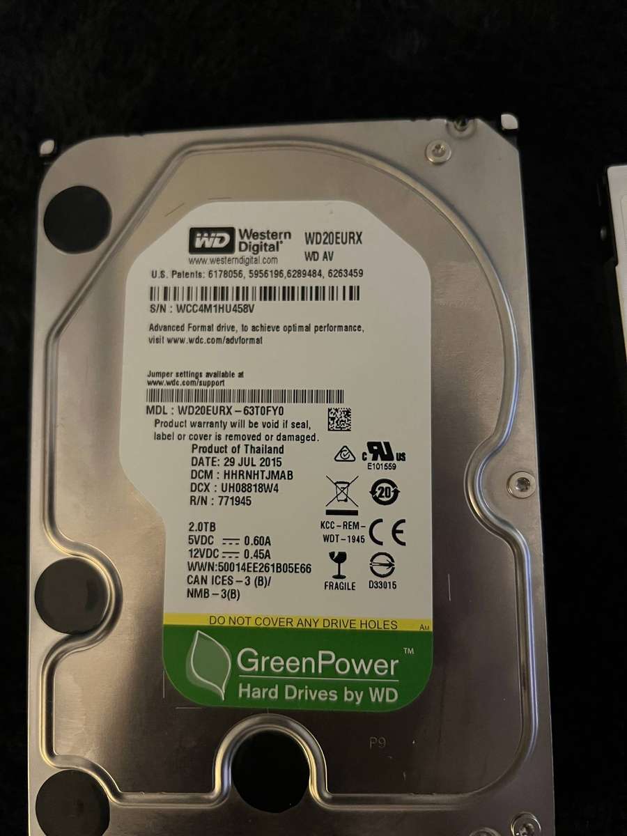 2TB SATA Hard Drive Western Ditgital
