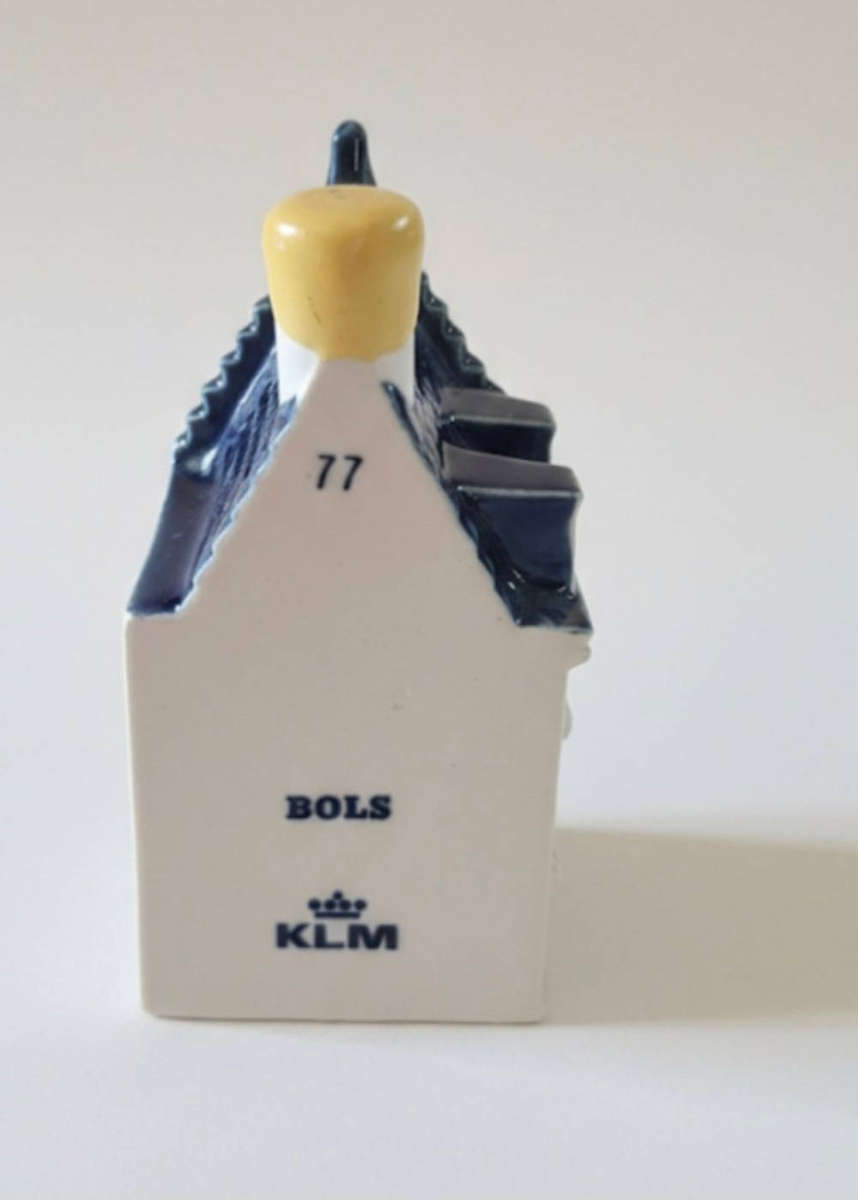 KLM Delft Blue Miniature House #77 - BOLS - Collectible
