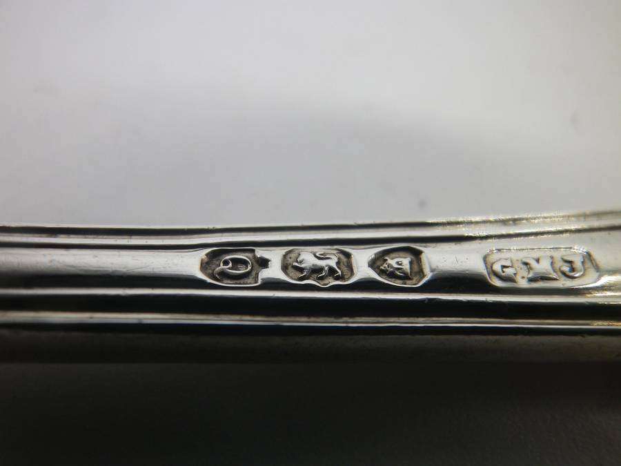 Hallmarked Silver Kings Pattern teaspoon. London, 1891 Josiah Williams & Co 24g