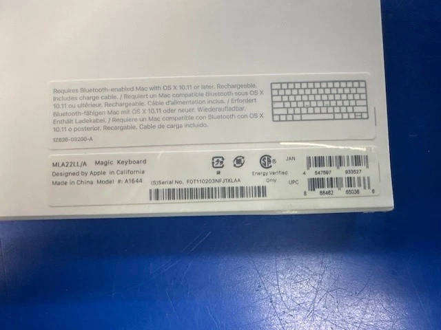 Apple Magic Keyboard A1644 Wireless Bluetooth Rechargeable Keyboard - New
