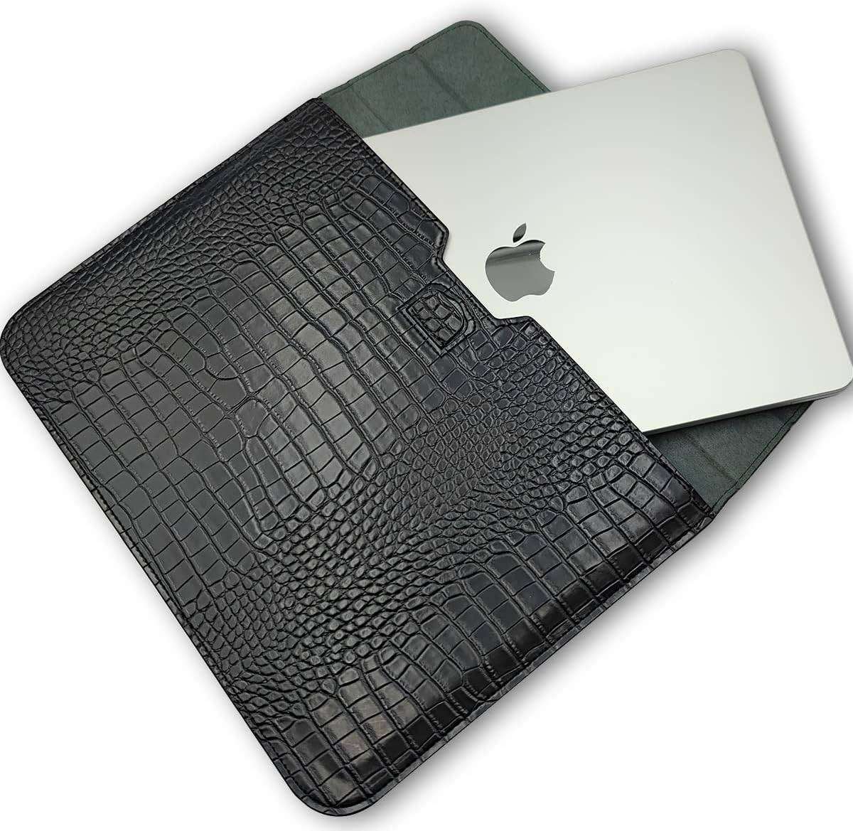 New Black PU Leather Laptop Sleeve with Built-In Stand Flap Case for 13\" MacBook Air\Pro & 13.3"