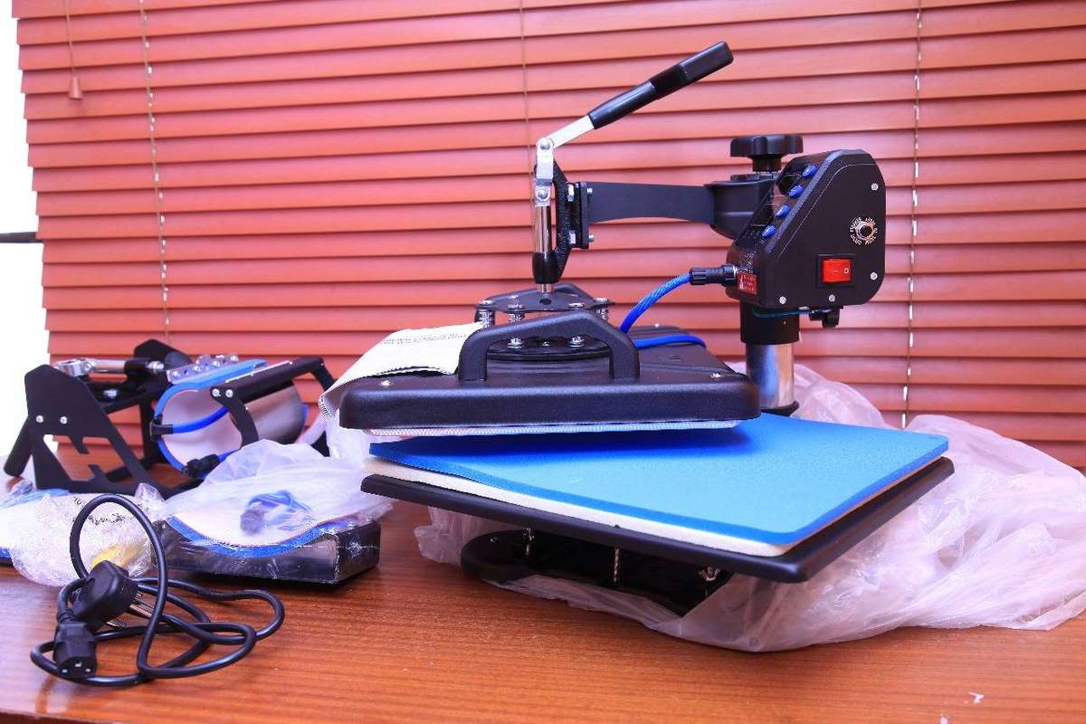 Heat press Black (5 in 1) 290x380mm
