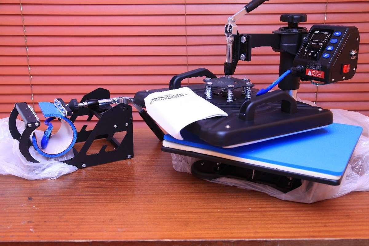 Heat press Black (5 in 1) 290x380mm