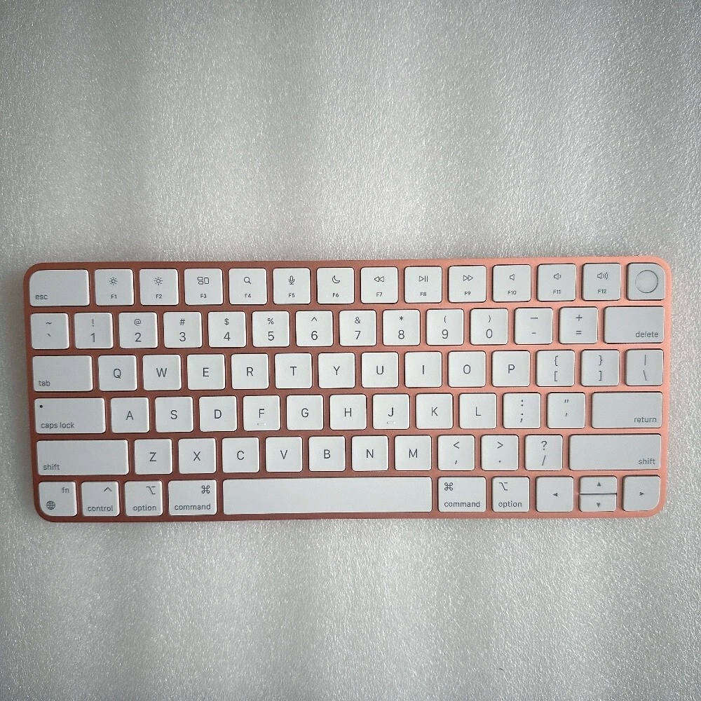 Apple Magic Keyboard with Touch ID  Wireless | Rechargeable | Orange Color, Model (A2449)
