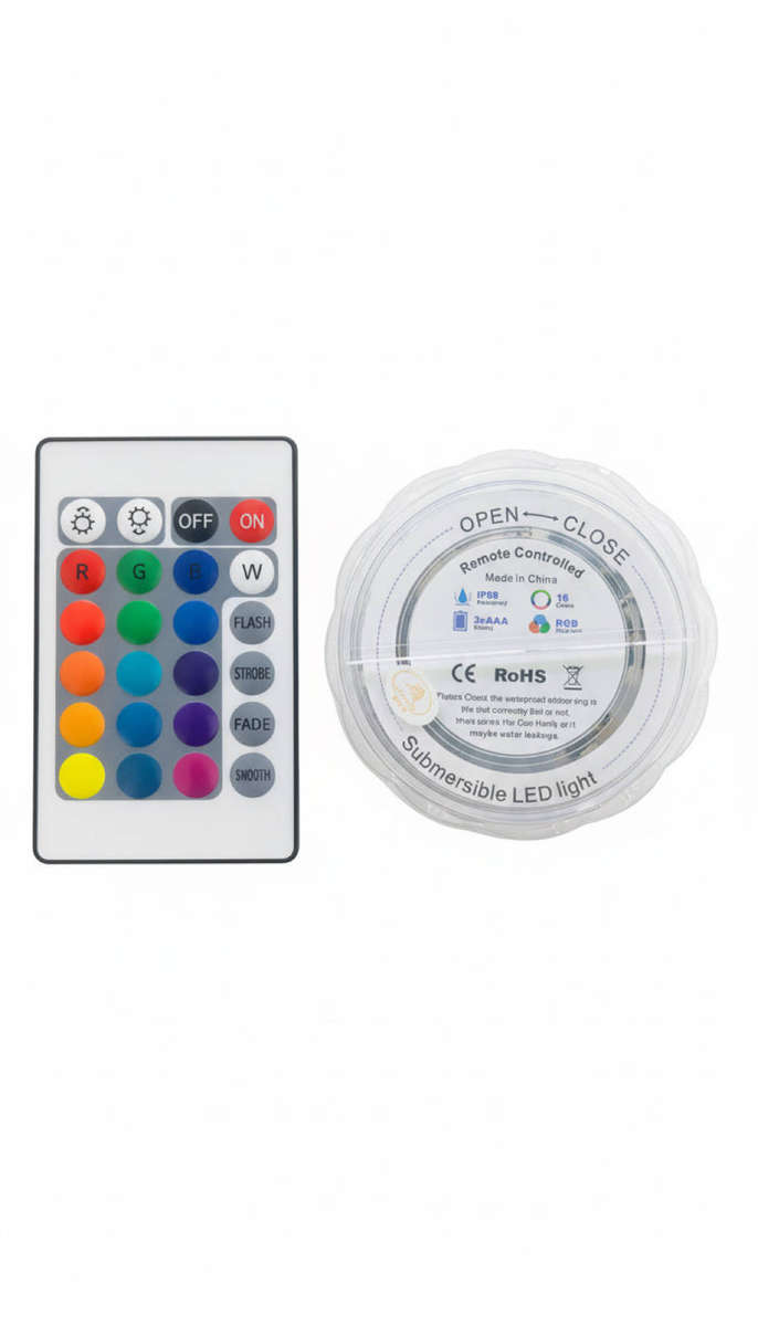 Remote Controlled Submersible/Fish Pond  LED RGB 1P68 16 Colors