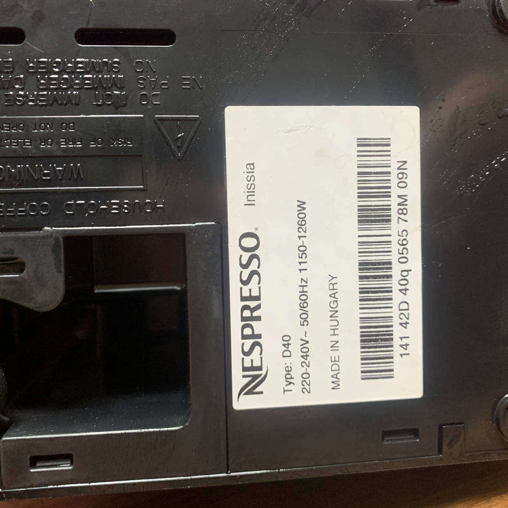 Nespresso Inissia Coffee Machine