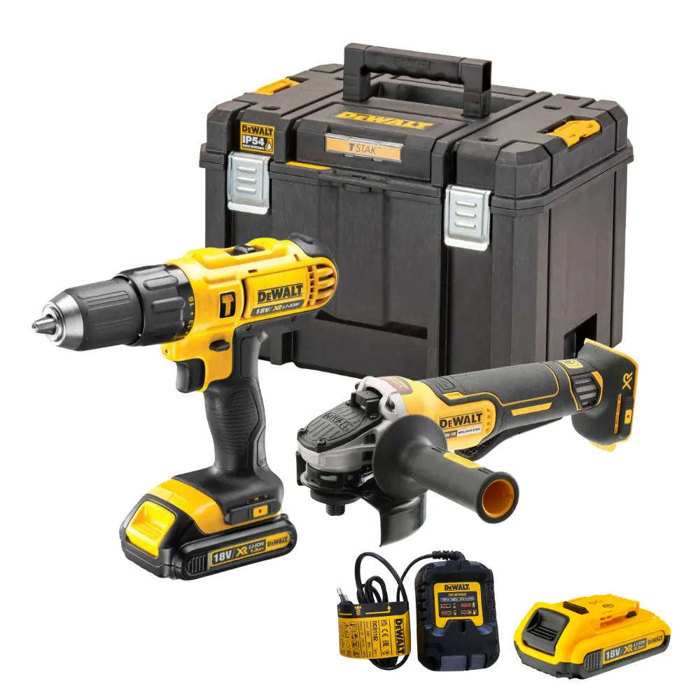 DeWALT Cordless Hammer Drill Driver, Cordless Angle Grinder