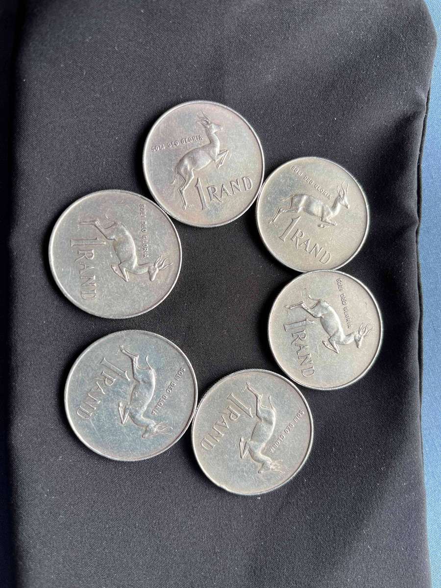 6 x Silver 1966 R1 Coins