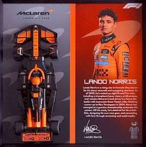 DF Studios | F1 Lego Speed Champions McLaren (Lando Norris) Display | CLASSIC RANGE