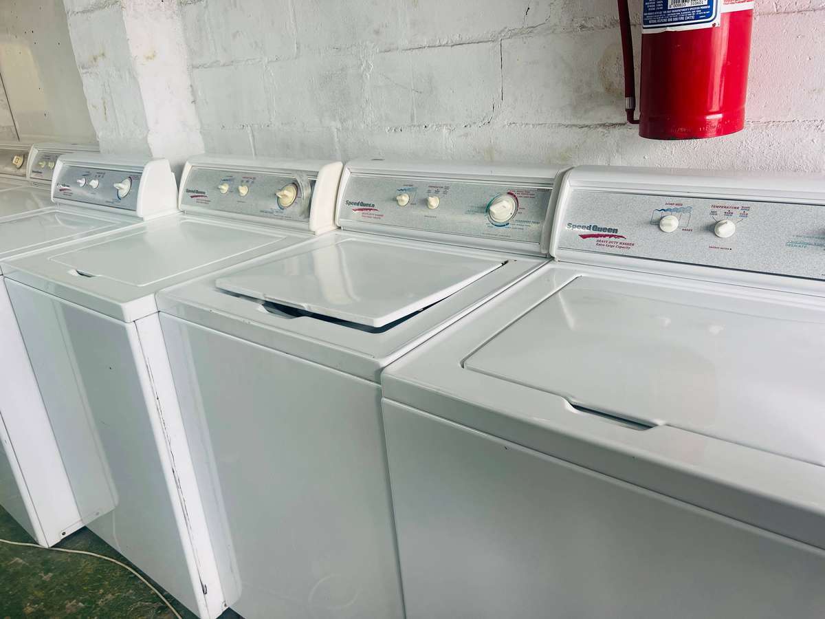 Speed Queen washing machine - reliable secondhand laundry appliance