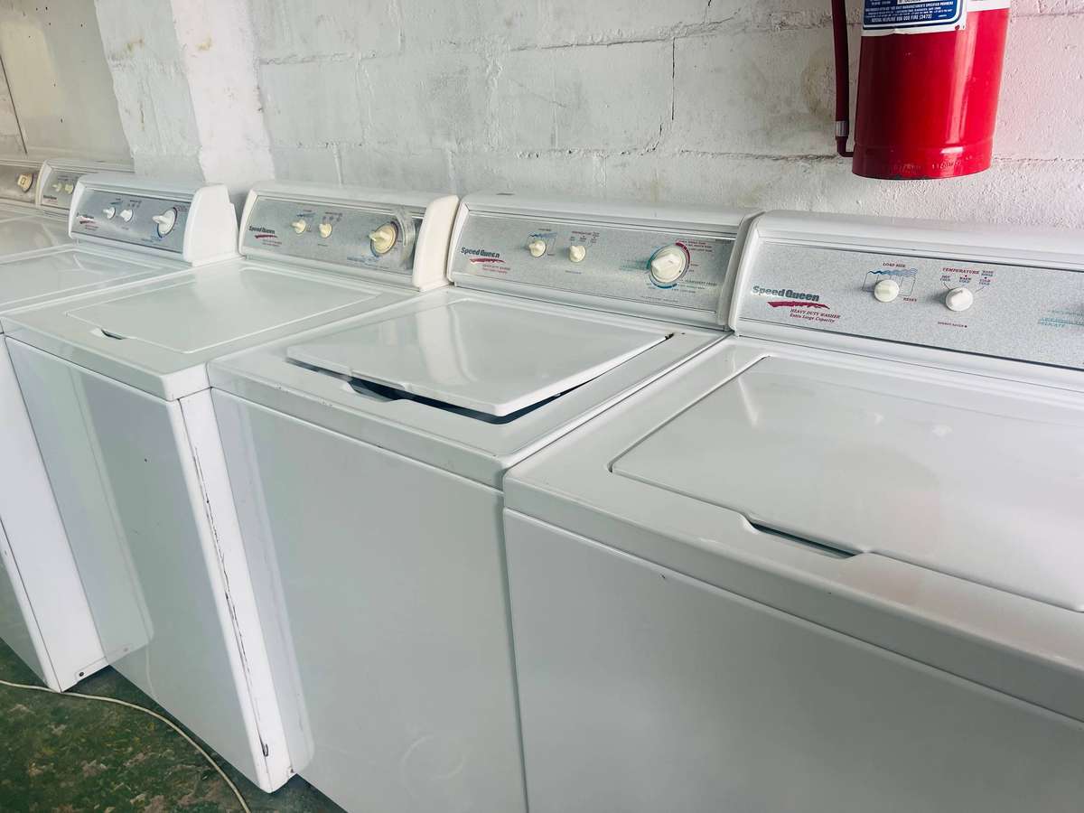 Speed Queen washing machine - reliable secondhand laundry appliance