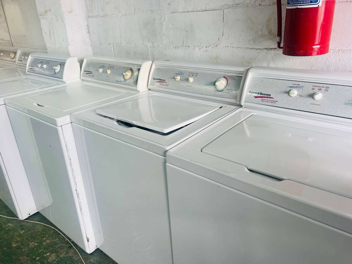 Speed Queen washing machine - reliable secondhand laundry appliance