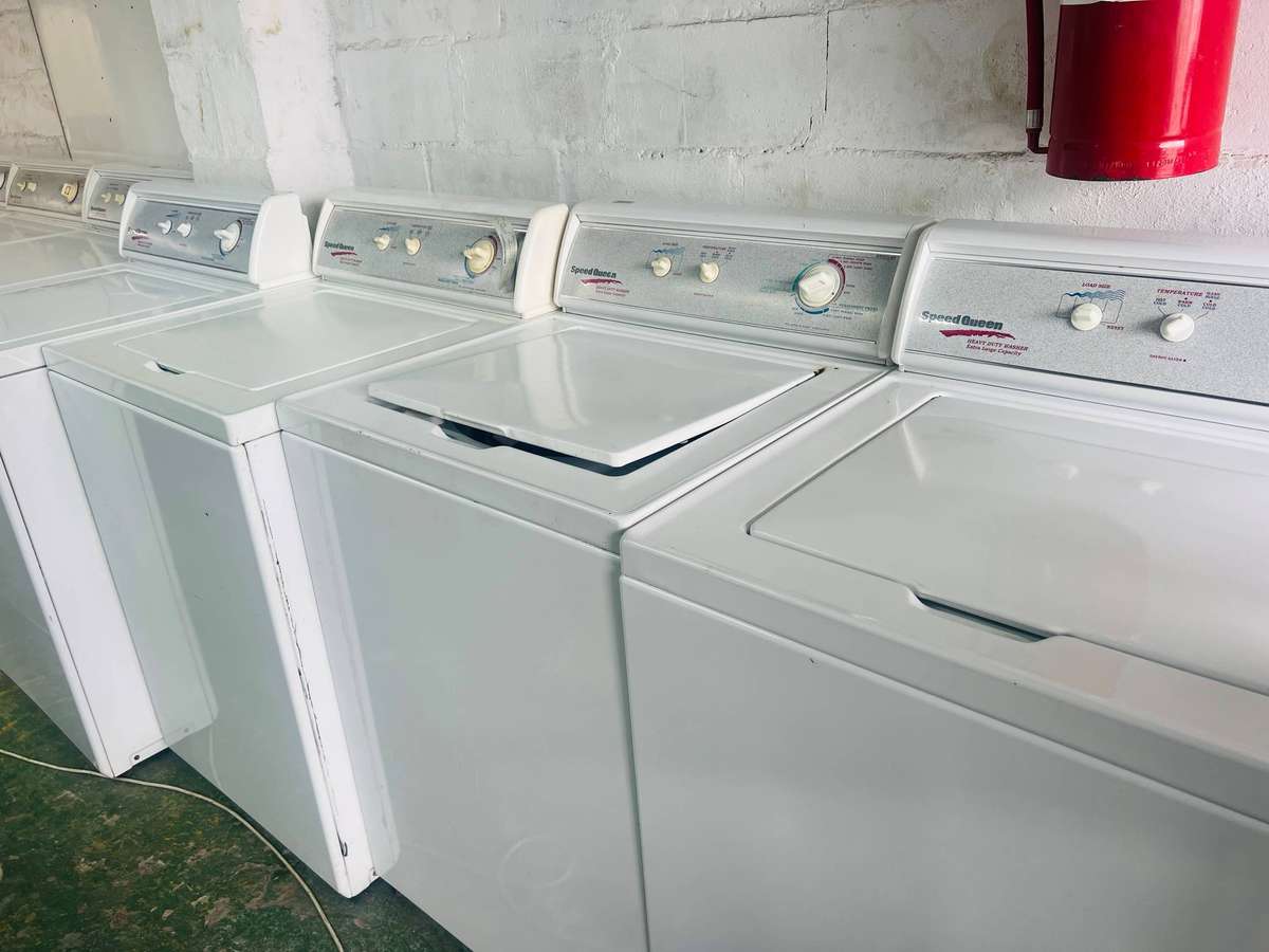 Speed Queen washing machine - reliable secondhand laundry appliance