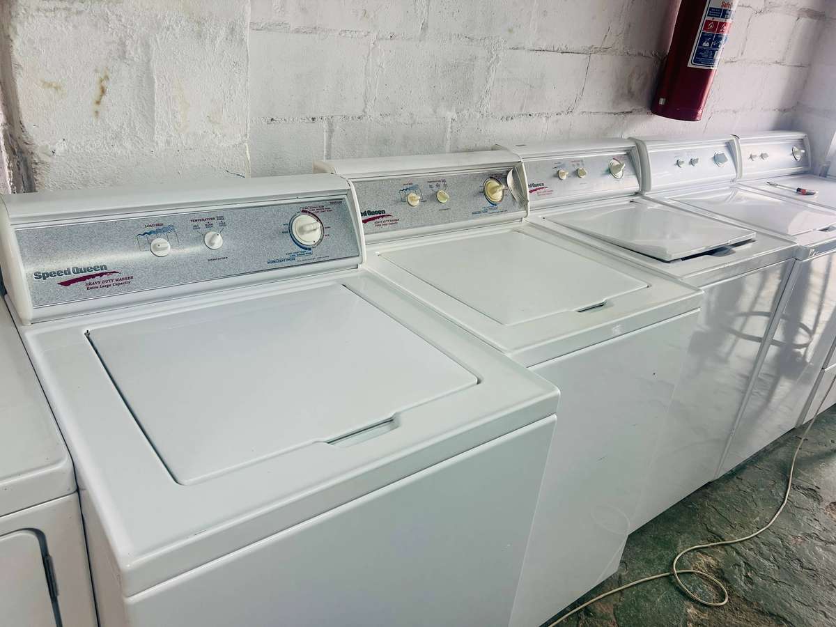 Speed Queen washing machine - reliable secondhand laundry appliance