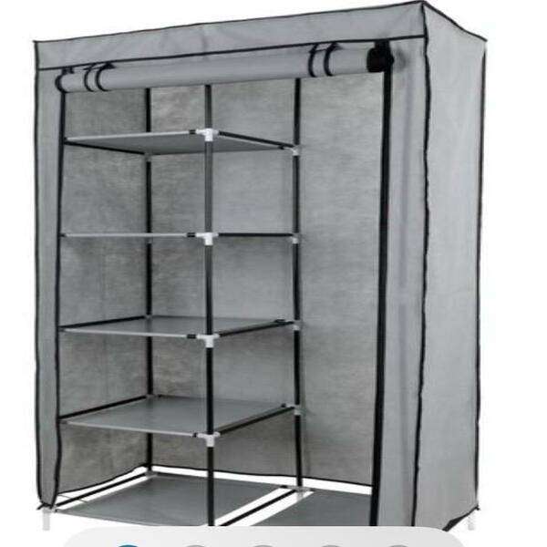Grey foldable wardrobe