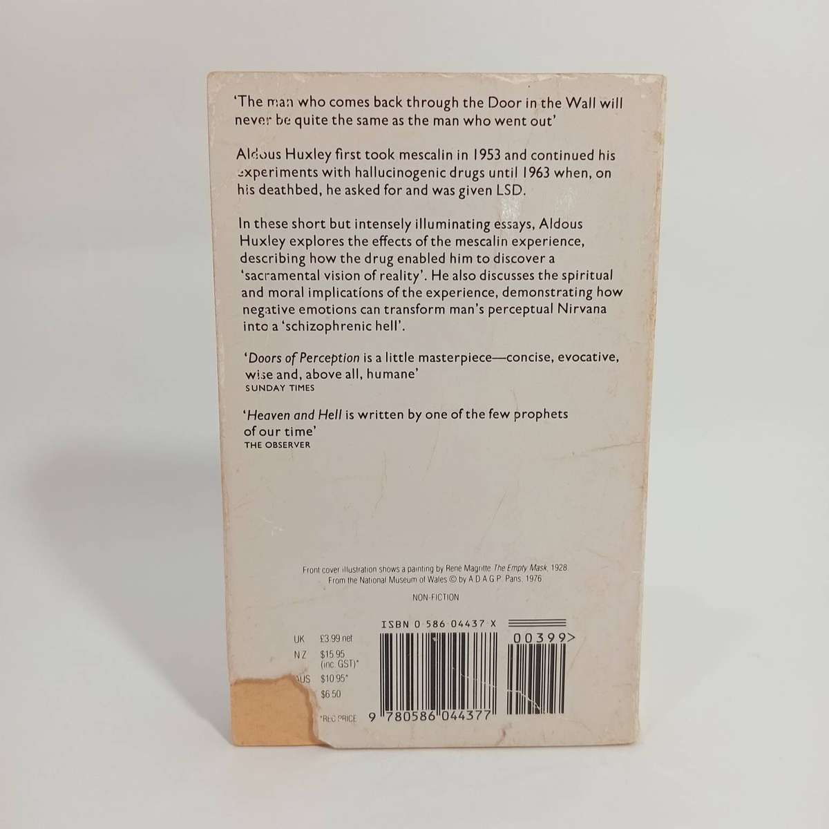 The Doors of Perception and Heaven and Hell by Aldous Huxley (Paperback 1977)